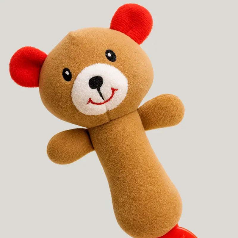 Mordedor Chocalho Pelucia Anti Stress Sensorial Ursinho
