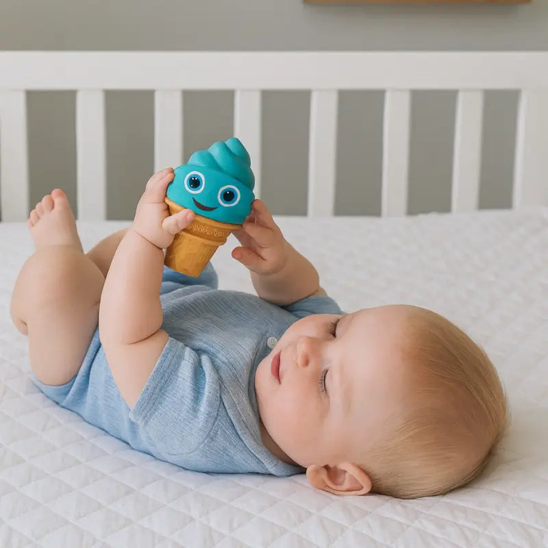 Mordedor Chocalho Sorvete Alivio Denticao