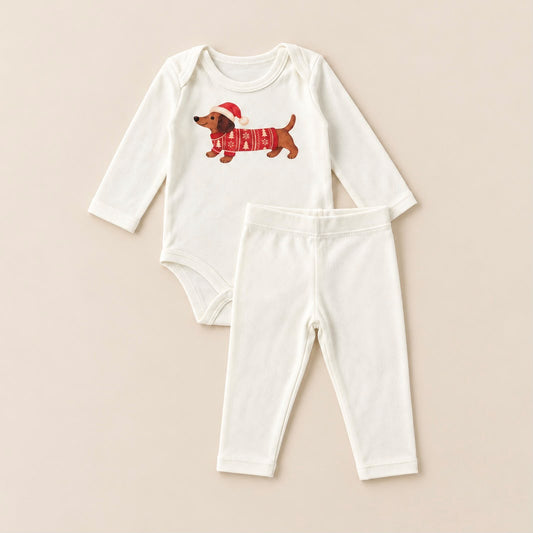Conjunto Organic Dog Natalino Off White