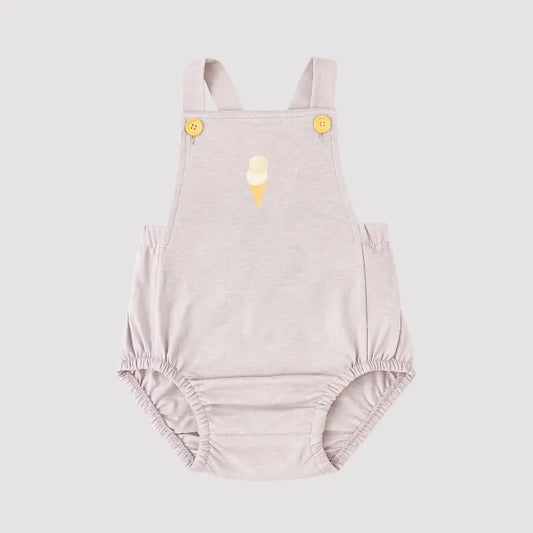 Romper Bebê Algodão Ice Cream Lavanda