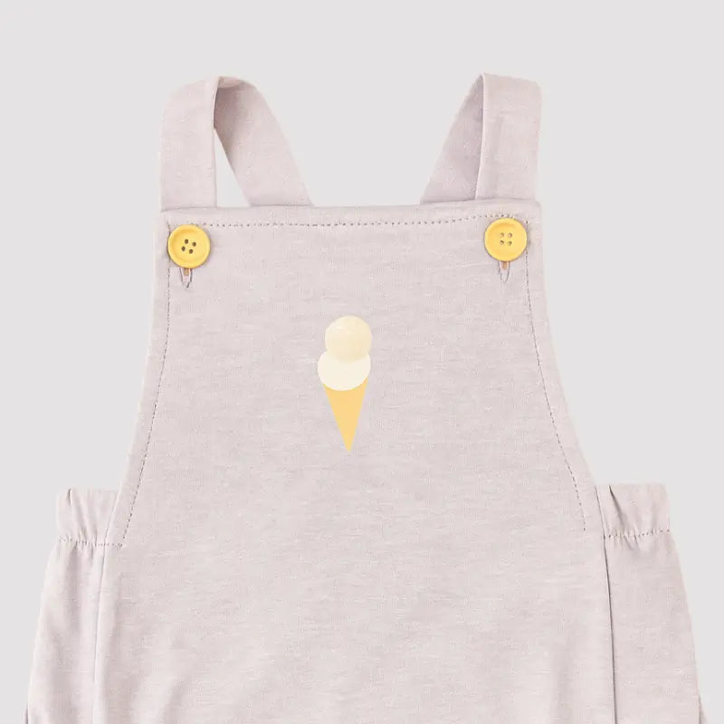 Romper Bebê Algodão Ice Cream Lavanda
