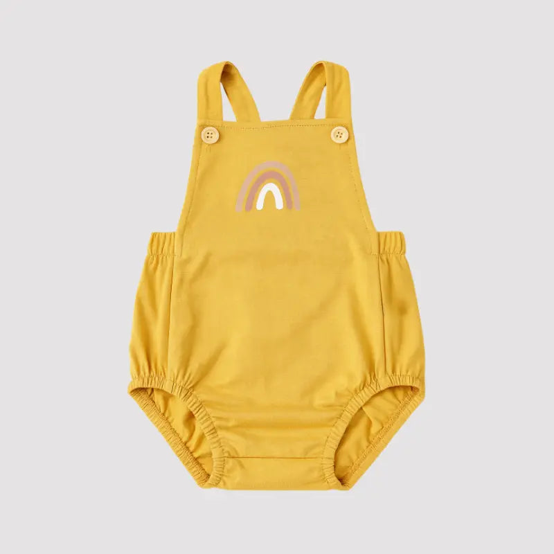 Romper Bebê Algodão Rainbow Mustard