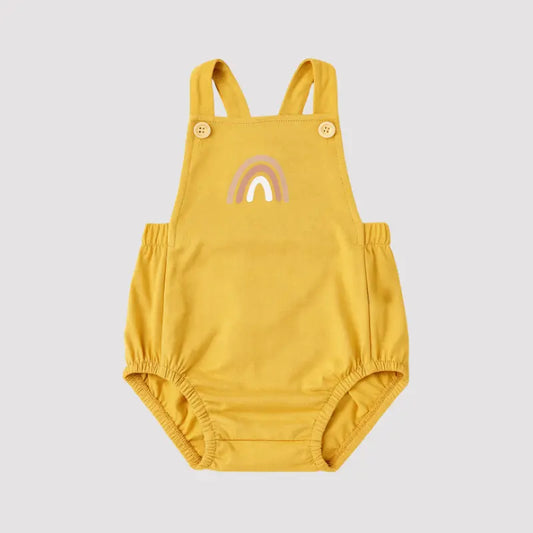 Romper Bebê Algodão Rainbow Mustard