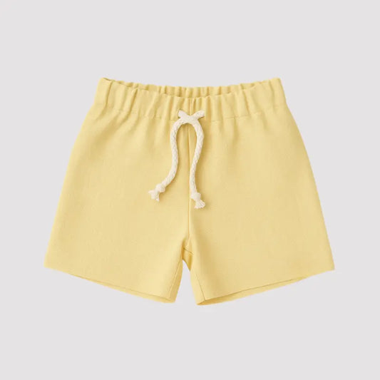 Short Bebe Linho Beach Yellow