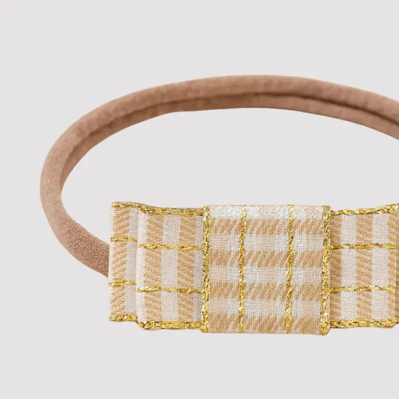 Tiara Bebê Natalina Ouro