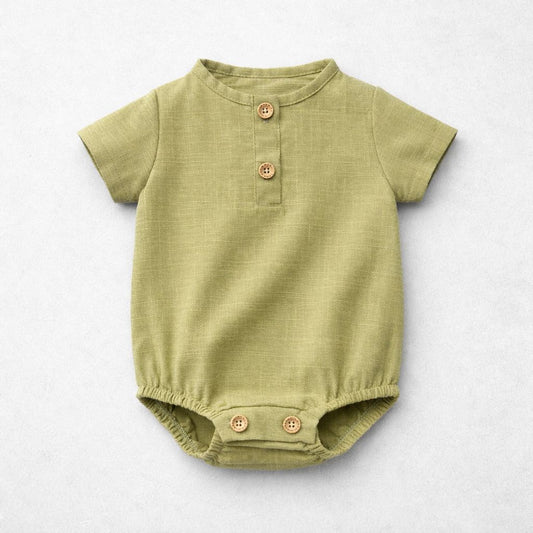 Body bebê Bata Algodão Green Unissex