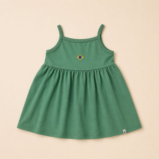 Vestido Brasileirinha Verde Musgo