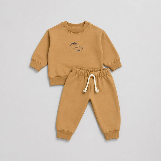 Conjunto Bebê Moletom Comfy Cookies Caramel