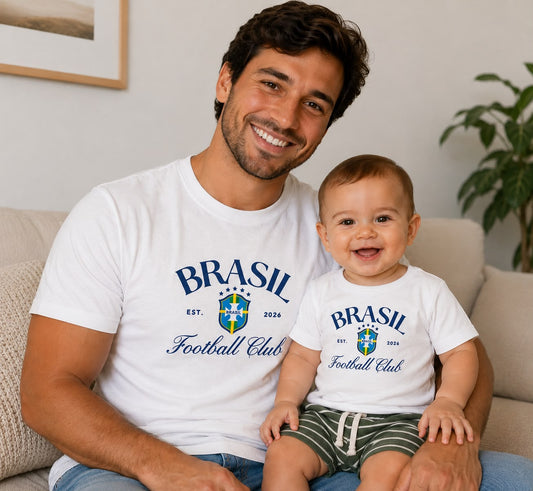 Kit Pai e Filho 2 Camisas Brasileirinho Football Club