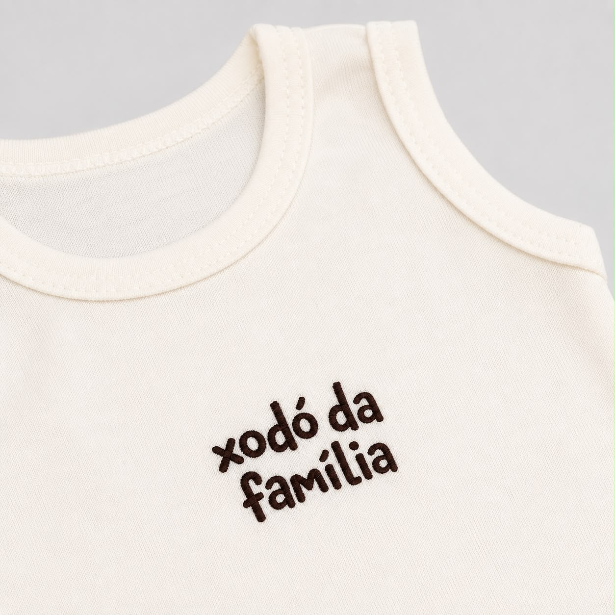 Body Regata Algodão Xodo da Familia Off White