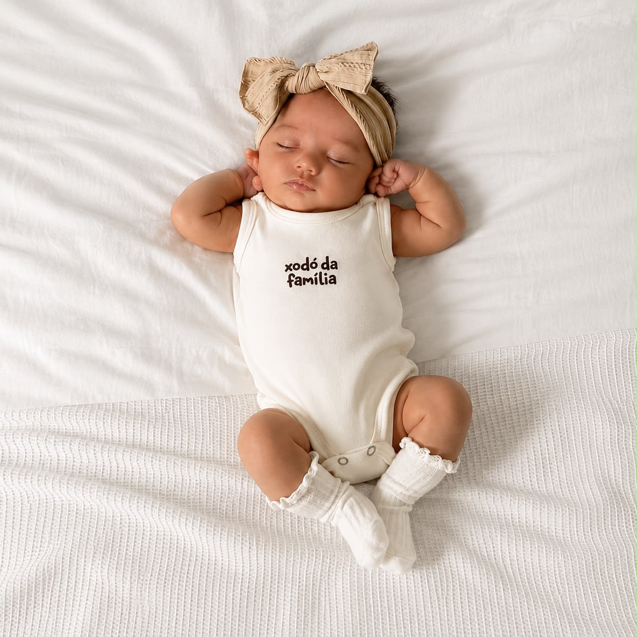 Body Regata Algodão Xodo da Familia Off White