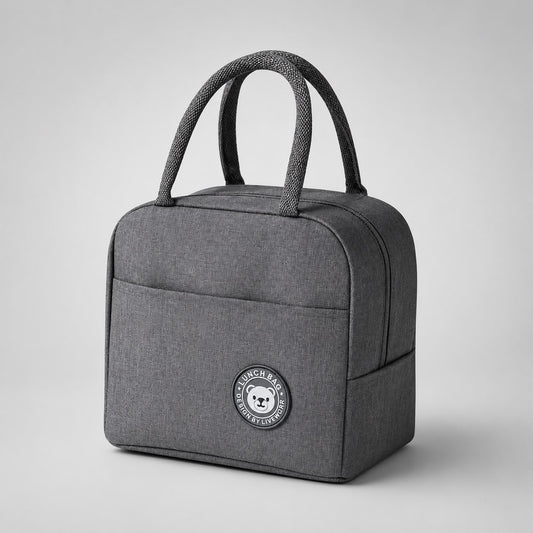 Bolsa Térmica Lanche e Frutas Cinza