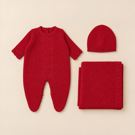Kit 3 Peças Saída Maternidade Amour Red