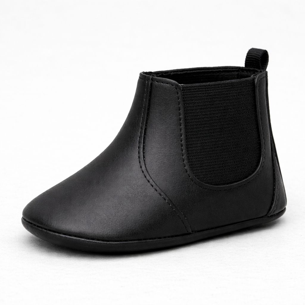 Bota Bebê Vintage Unissex Black
