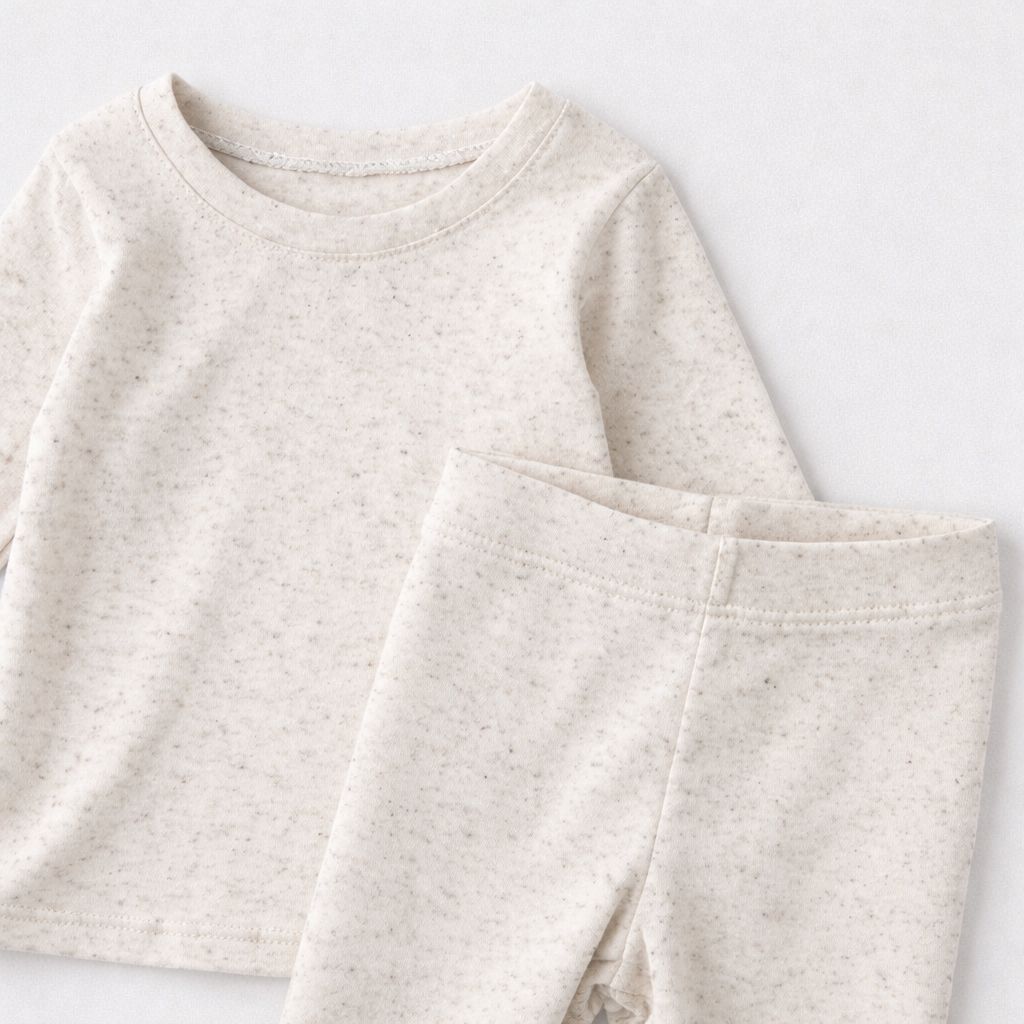 Conjunto Bebê Algodão Organic Cream Mescla