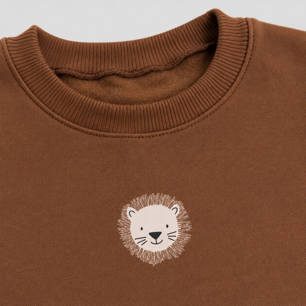 Conjunto Bebê Moletom Comfy Lion Mocha