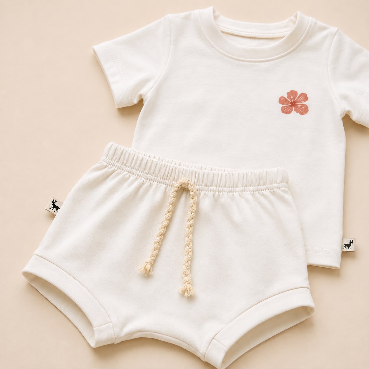 Conjunto Bebê Confort Flora Beach Off White