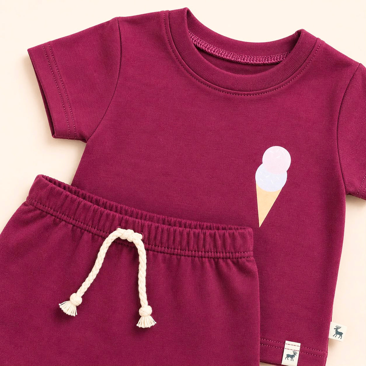 Conjunto Bebê Confort Ice Cream Bordo