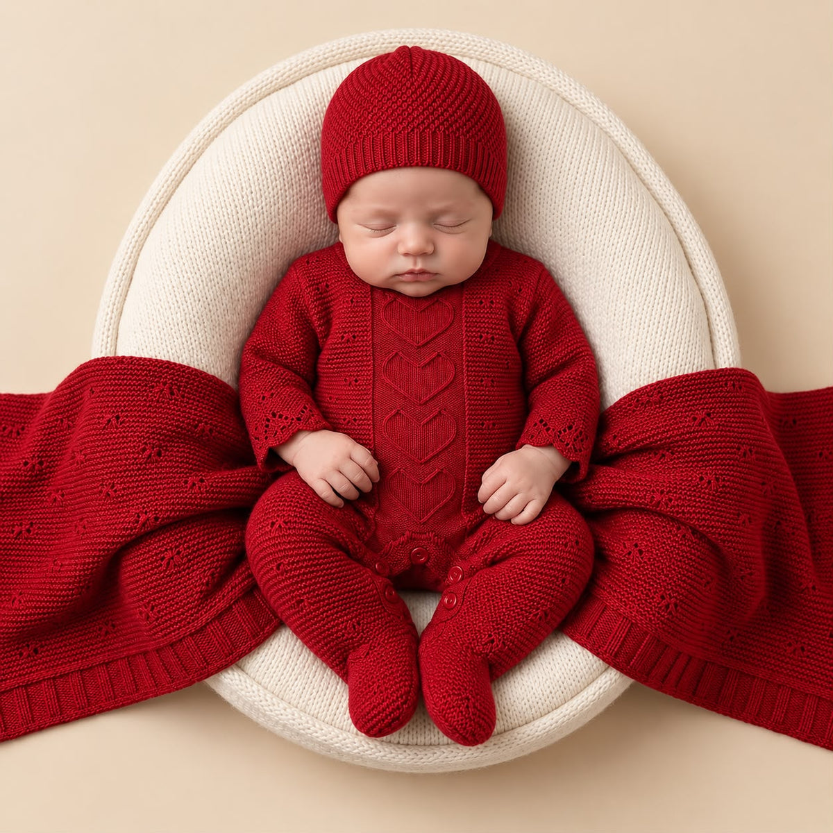 Kit 3 Peças Saída Maternidade Amour Red