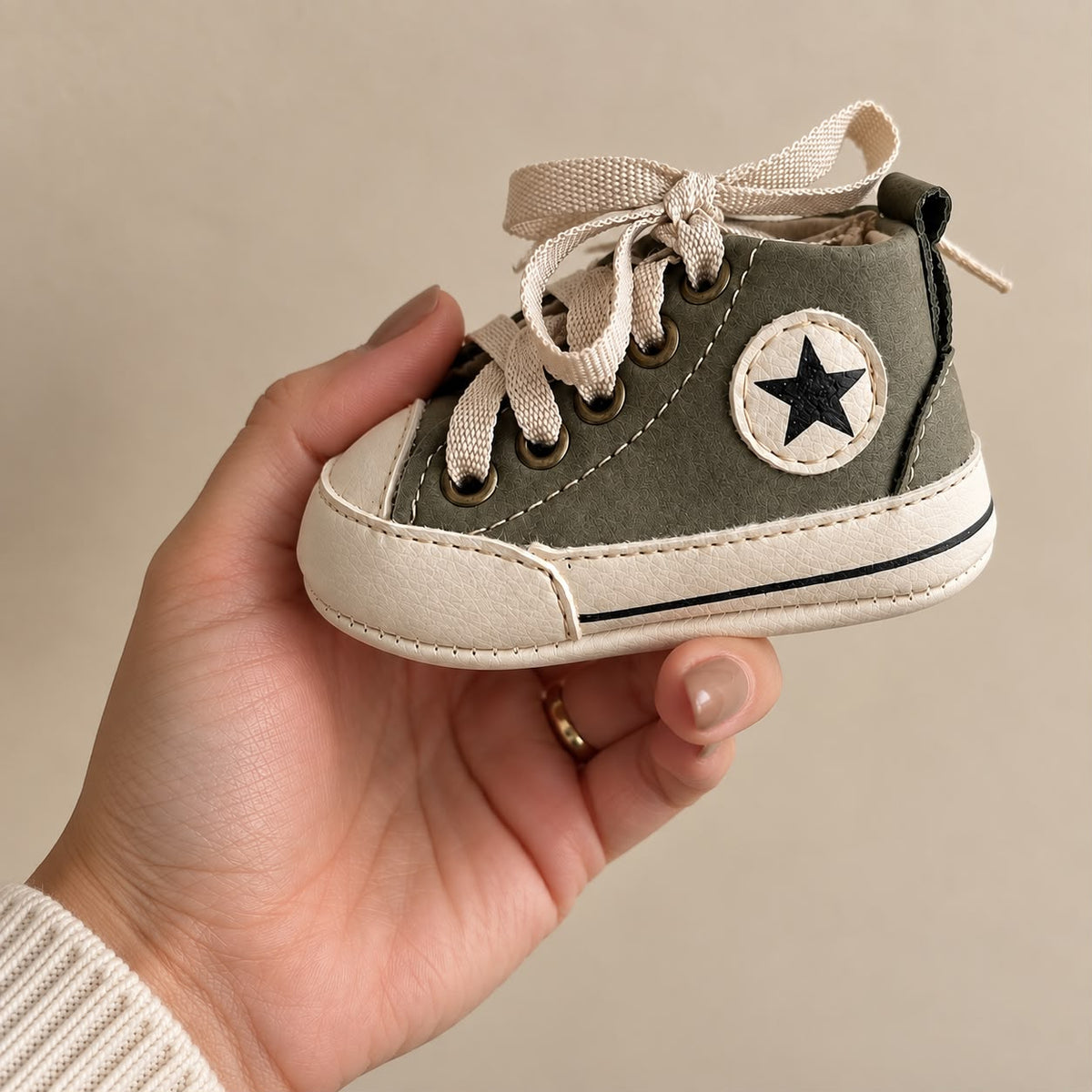 Zapatillas de tenis para niños Baby Star Moss (grisáceas)