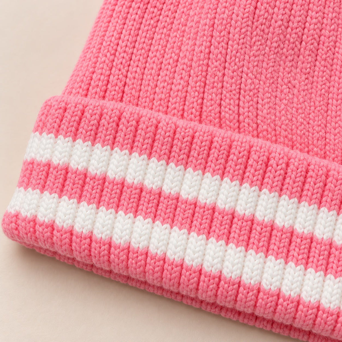Baby Girl's Vintage Knit All Pink Hat