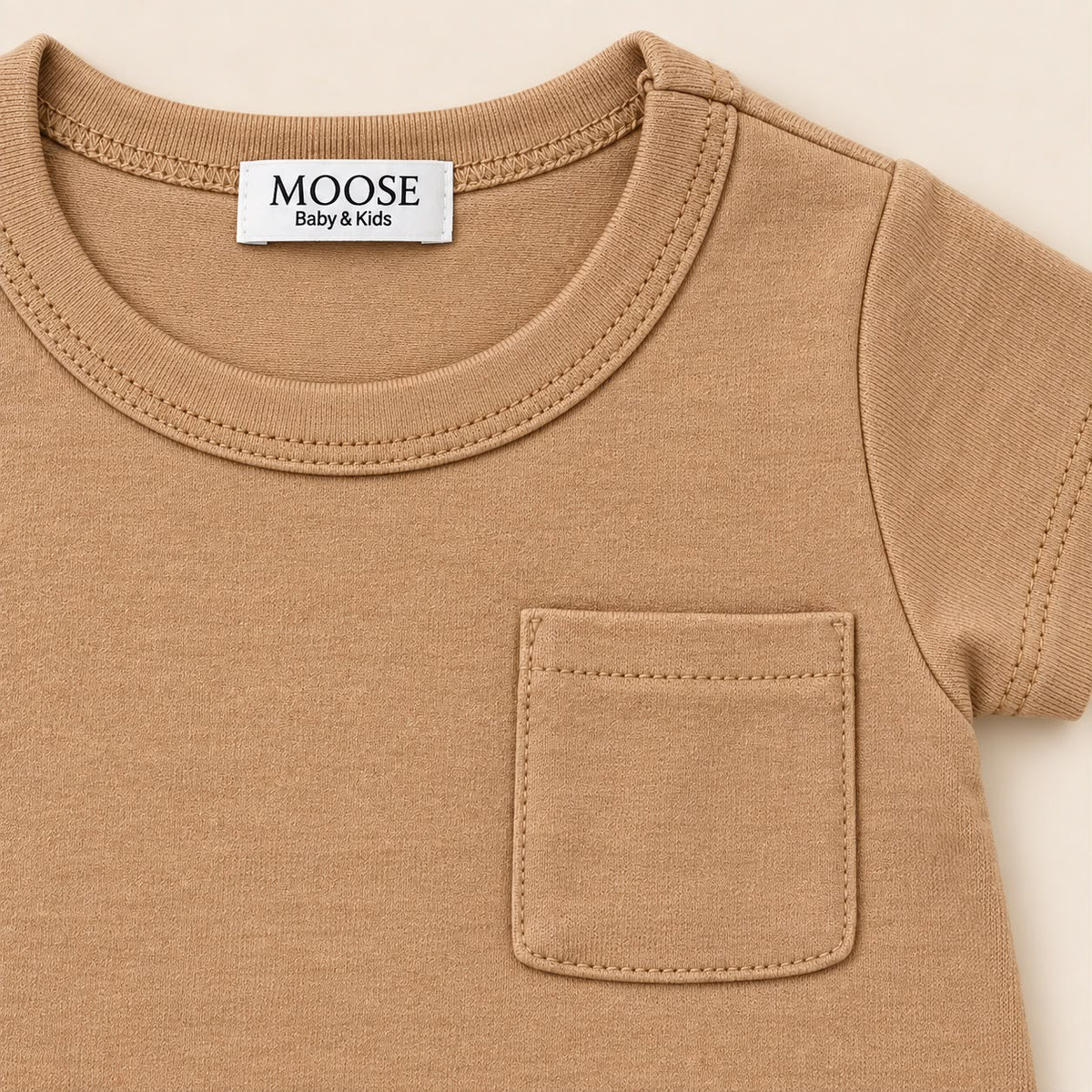 Blusa Bebe Algodão Caramelo