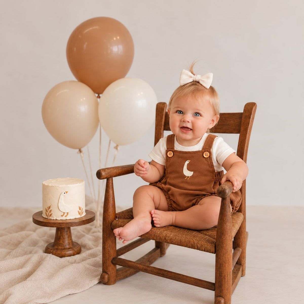 Romper Bebê Algodão Patinho Mocha