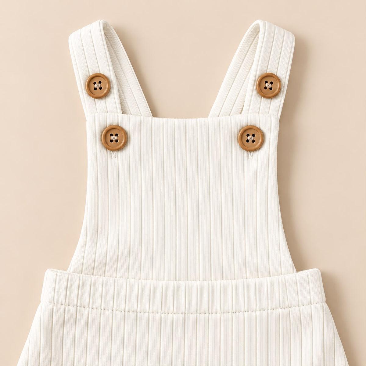 Jardineira Canelada Brunch Off White
