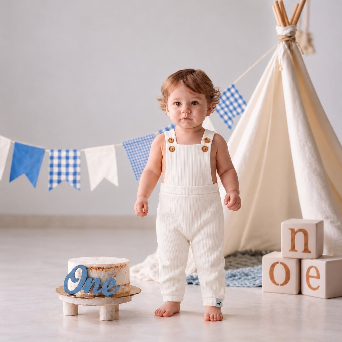 Jardineira Canelada Brunch Off White