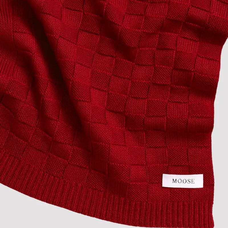acessório clássico de enxoval tricot vermelho bebê

