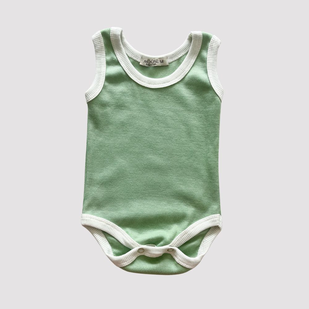 Body Bebê Regata Milke Verde Agua
