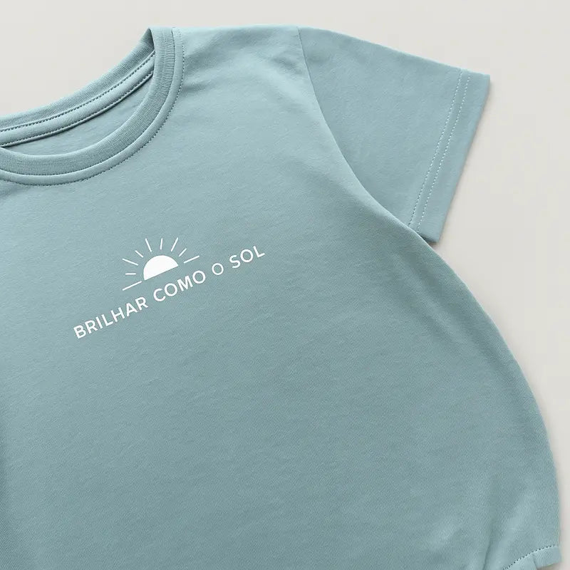 body de algodão azul para meninos e meninas

