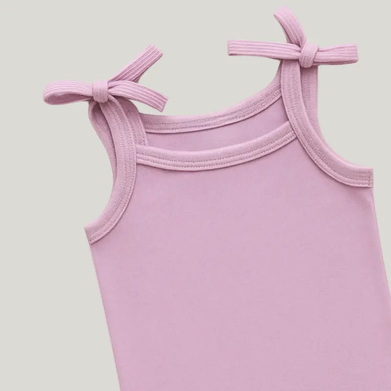 body regata bebê rosa com alça fina

