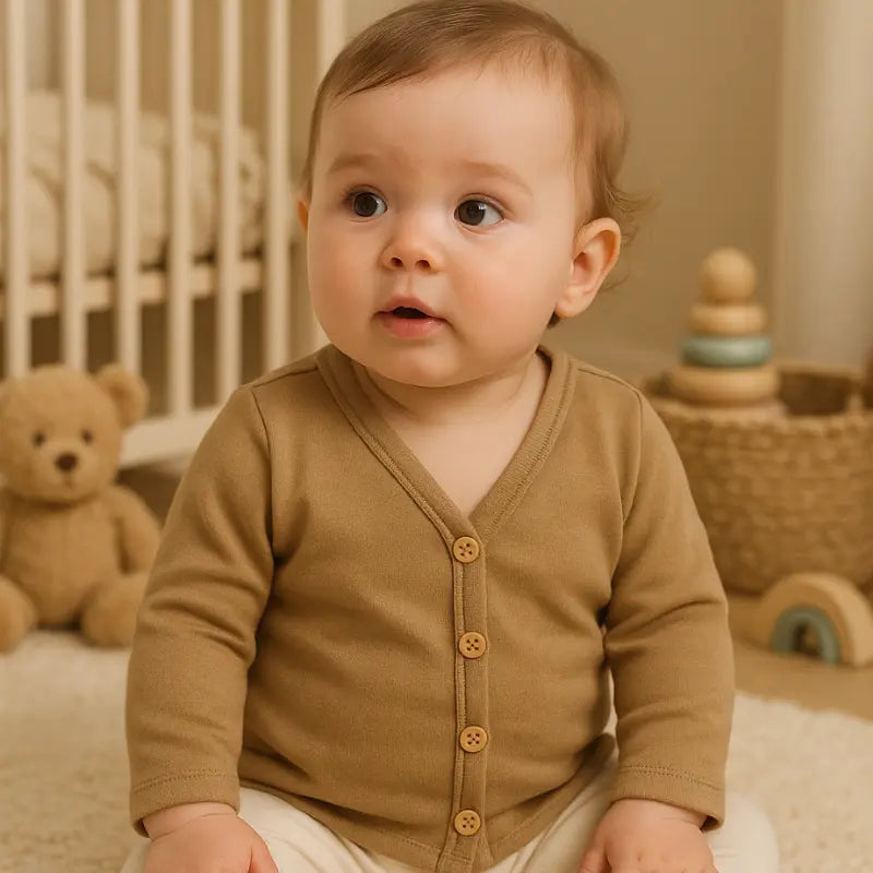 camisa bebê termic all brown para dias frios