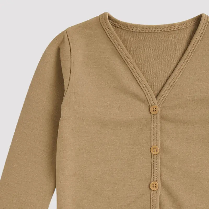 camisa térmica marrom para bebê menino e menina