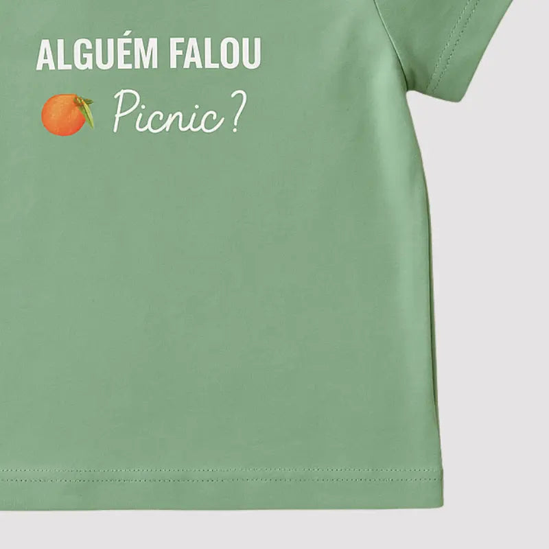 camiseta casual de bebê em malha leve com toque macio

