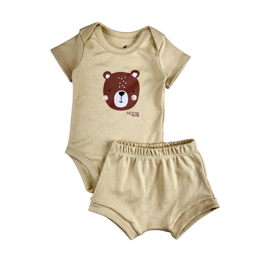 Conjunto Bebê Bear Caqui ( menino )