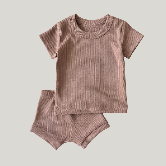 Conjunto Bebê Canelado Fresh Brown