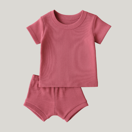 Conjunto Bebê Canelado Fresh Rose