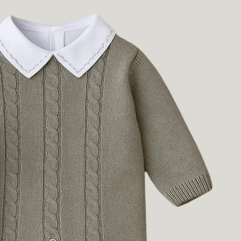 conjunto 5 peças de tricot para recém-nascido

