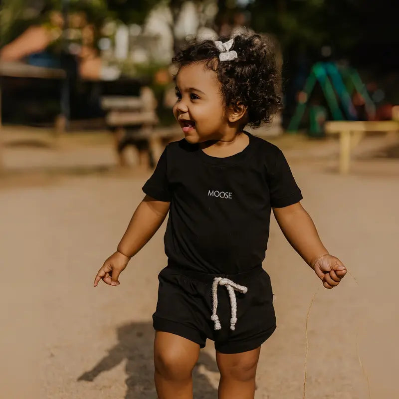 conjunto bebê confort moose black em viscose e elastano