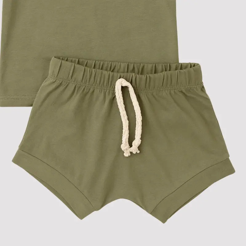 conjunto bebê unissex garden verde moderno e leve