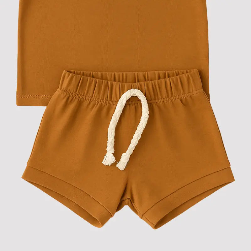 conjunto bebê unissex lemon caramelo leve e moderno