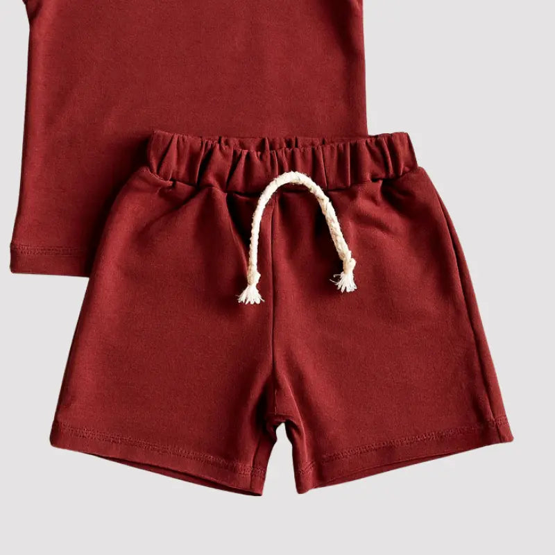 conjunto bebê unissex mocha moderno e estiloso
