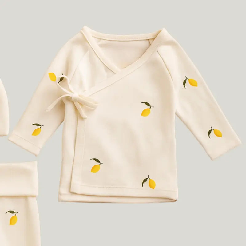 conjunto de roupas bebê recém-nascido lemon confortável