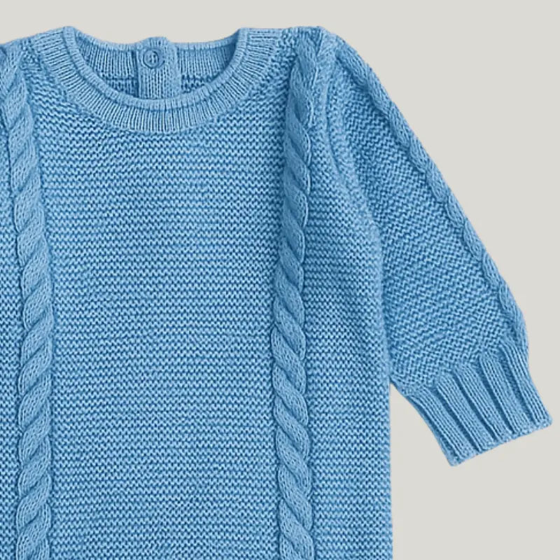 conjunto de tricot Joseph Blue para recém-nascido menino

