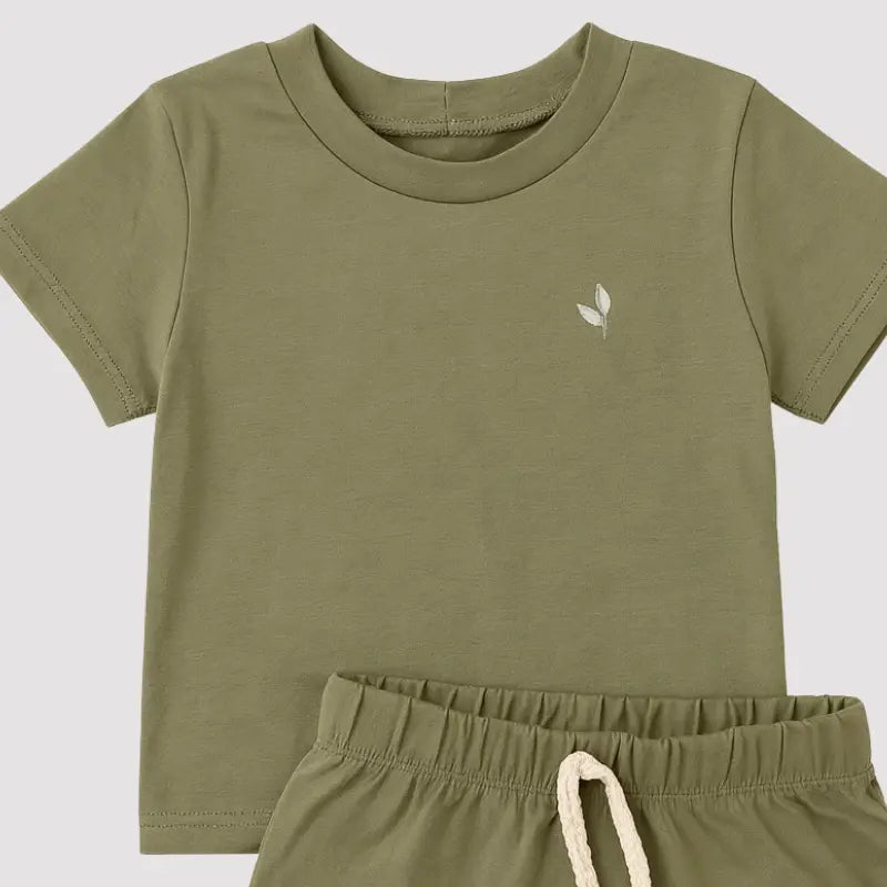 conjunto verde para bebe 3 a 12 meses confortavel