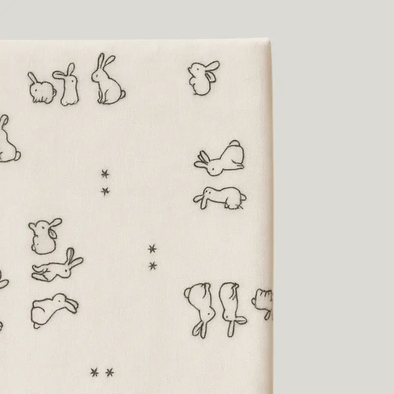 cueiro de algodão estampado coelhinho para bebê