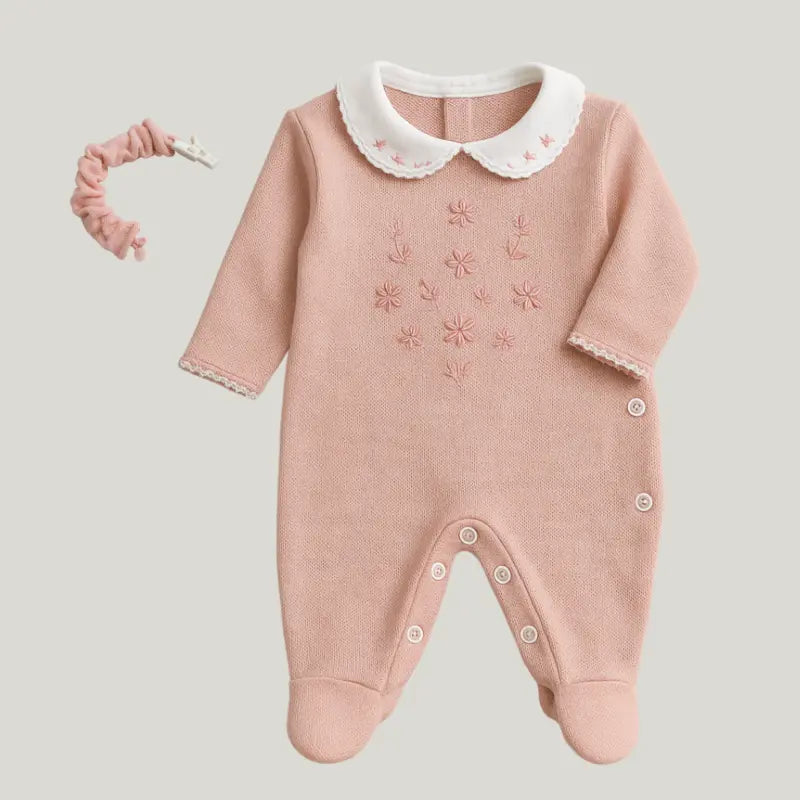 enxoval elegante e romântico para bebê menina

