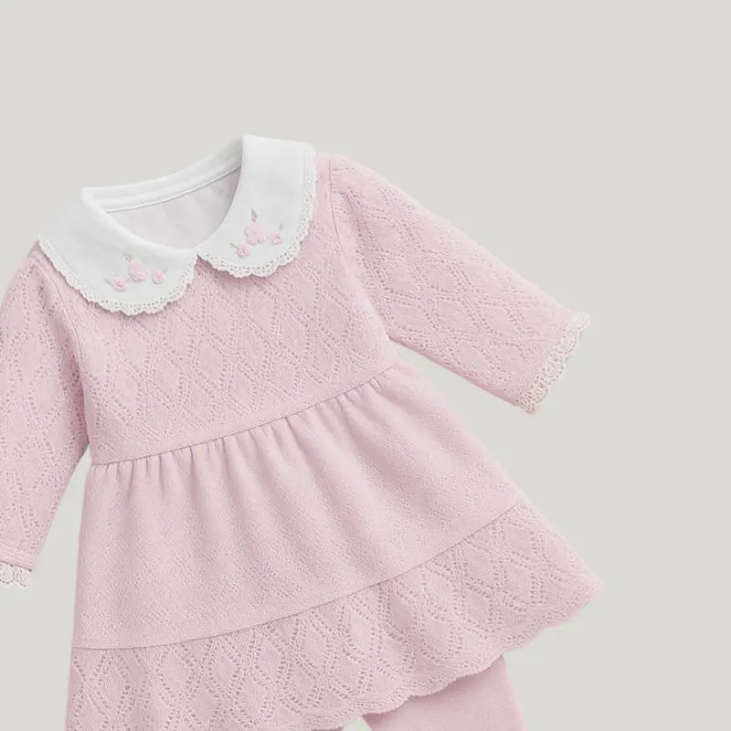 enxoval elegante e romântico para bebê menina

